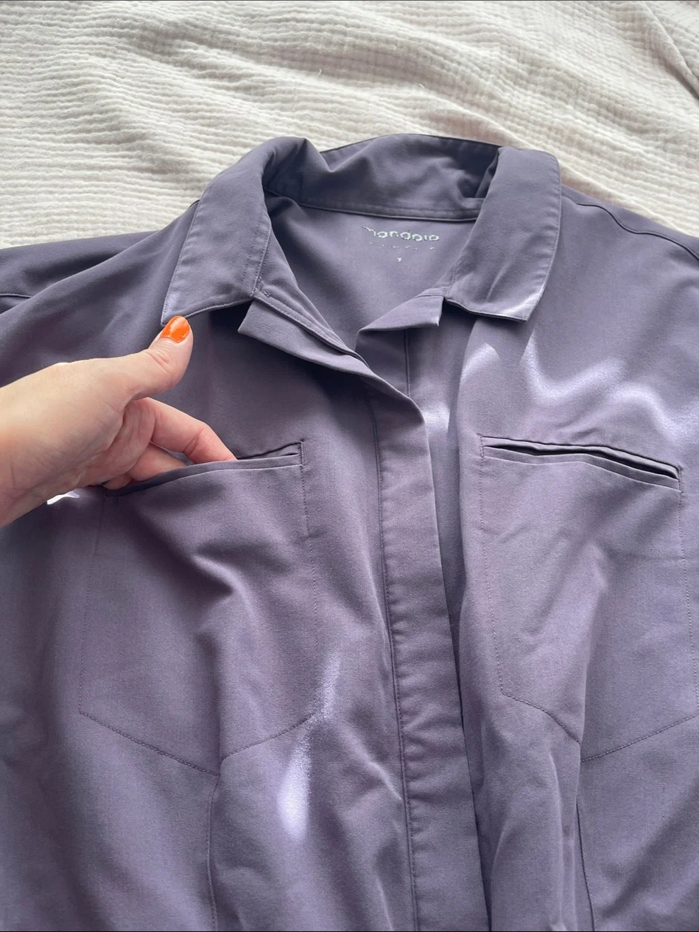 Mandala Lavender scrubs Jumpsuit - Picture 3 of 5